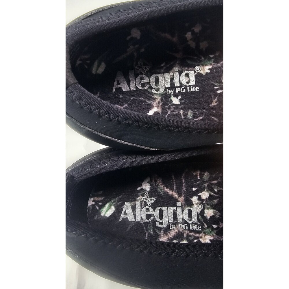 Alegria Eden Knit Nursing Shoe Womens 10.5-11 EU 41 Black Slip On Casual Comfort - Picture 8 of 10
